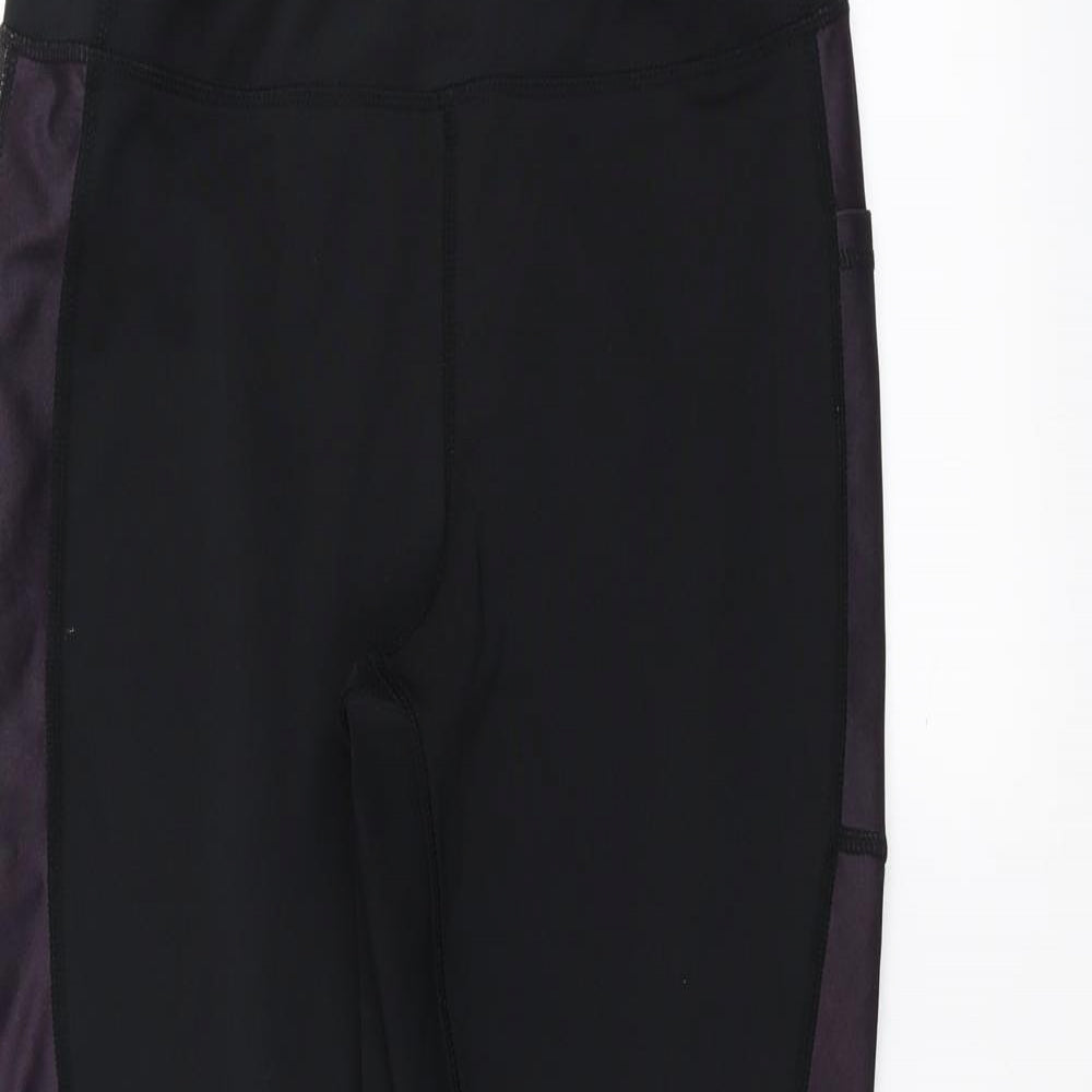 souluxe Womens Black   Jogger Leggings Size 12 L28 in