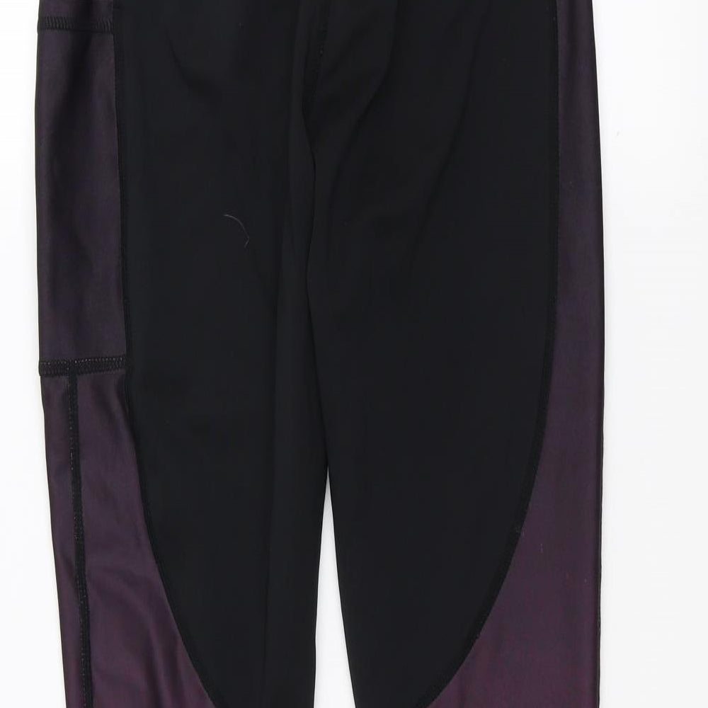 souluxe Womens Black   Jogger Leggings Size 12 L28 in