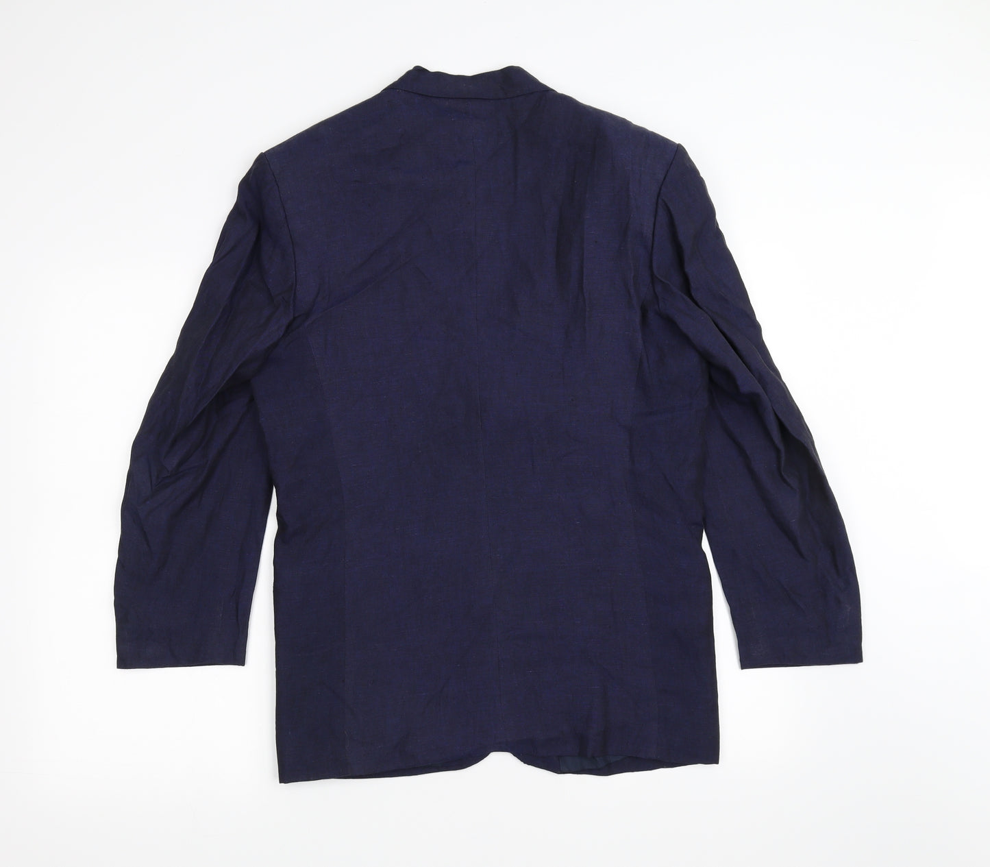 Puro lino Mens Blue   Jacket Suit Jacket Size 40