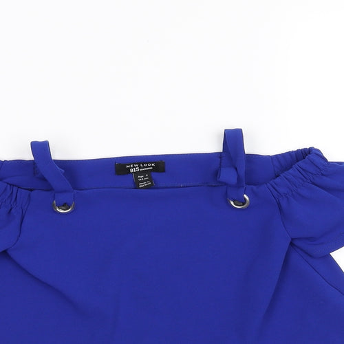 New Look Girls Blue   Basic T-Shirt Size 9 Years