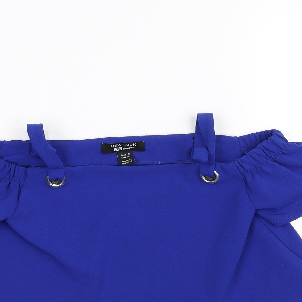 New Look Girls Blue   Basic T-Shirt Size 9 Years