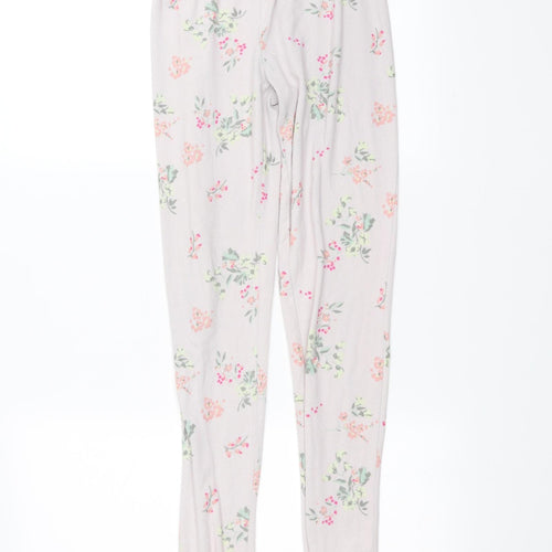 George Womens Pink Floral  Trousers  Size 6 L28 in