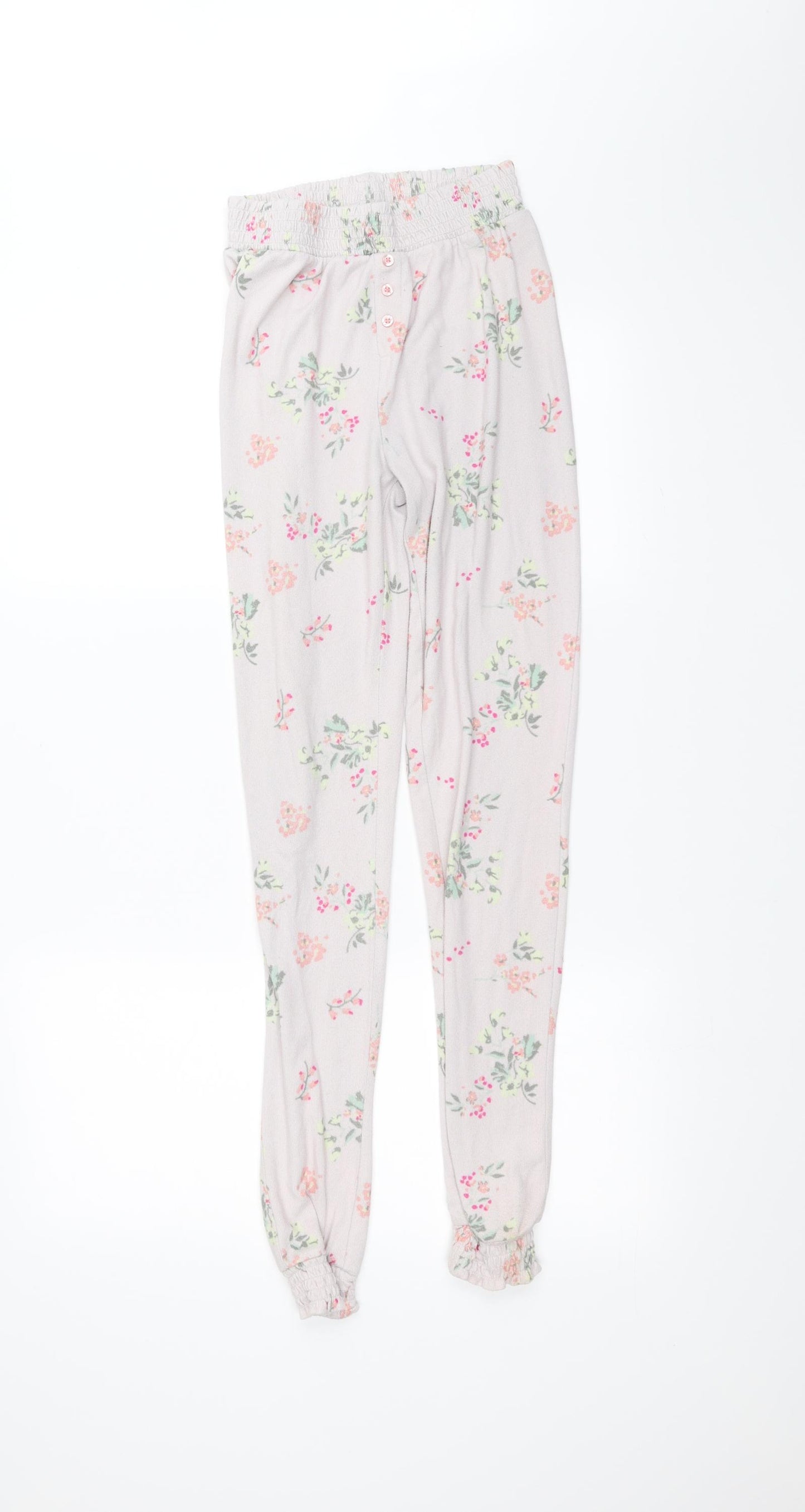 George Womens Pink Floral  Trousers  Size 6 L28 in