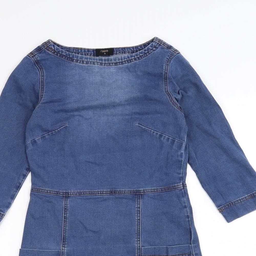 /denim Womens Blue   A-Line  Size 8
