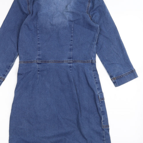 /denim Womens Blue   A-Line  Size 8