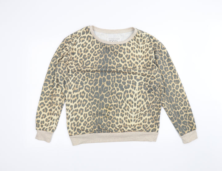 Atmosphere Womens Brown Animal Print  Pullover Jumper Size 18
