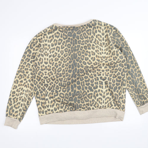 Atmosphere Womens Brown Animal Print  Pullover Jumper Size 18