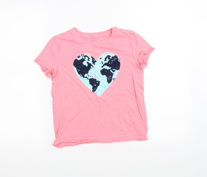 Gap Girls Pink Basic T-Shirt Size M