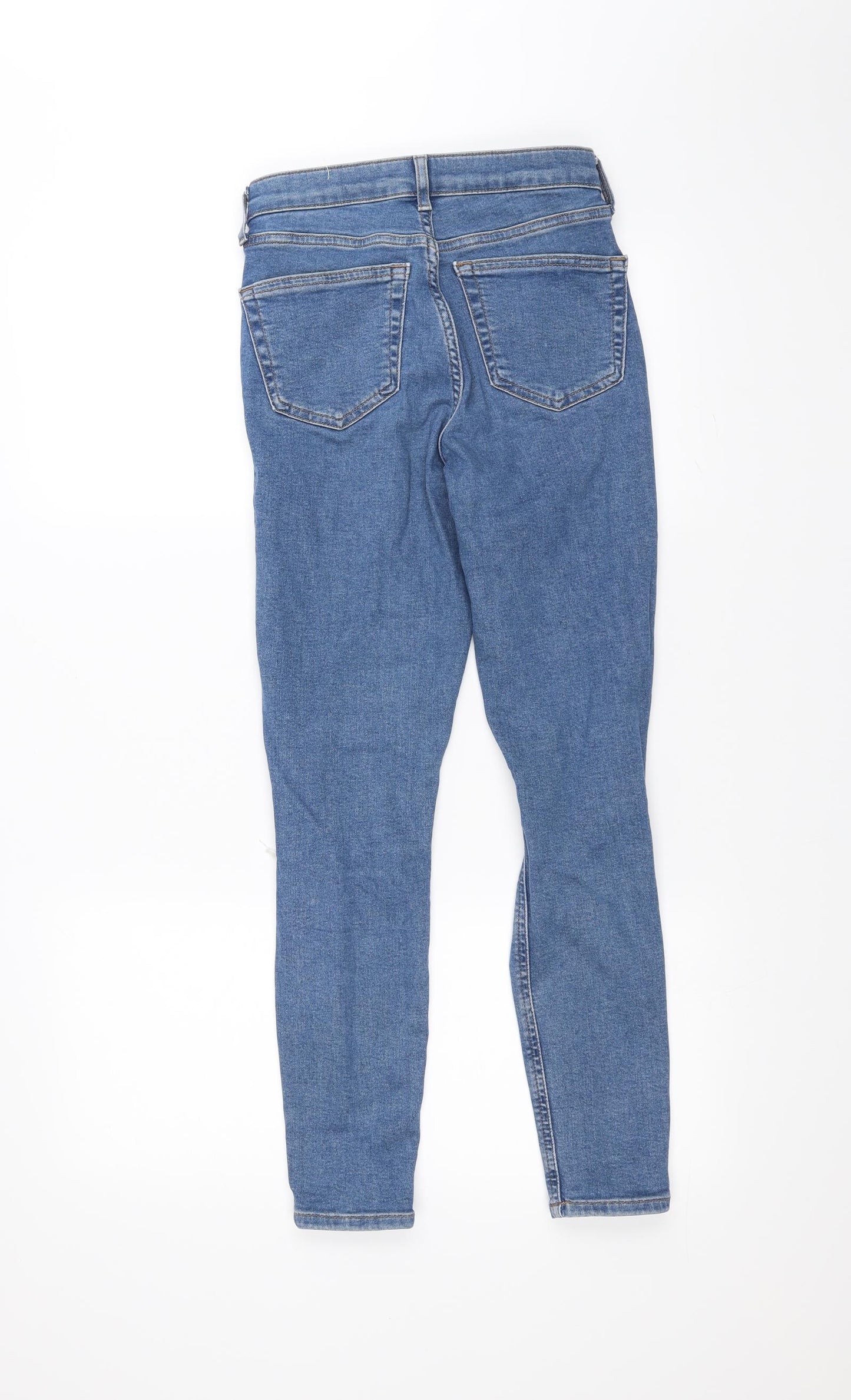 Topshop Womens Blue   Skinny Jeans Size 26 in L30 in - Ripped details