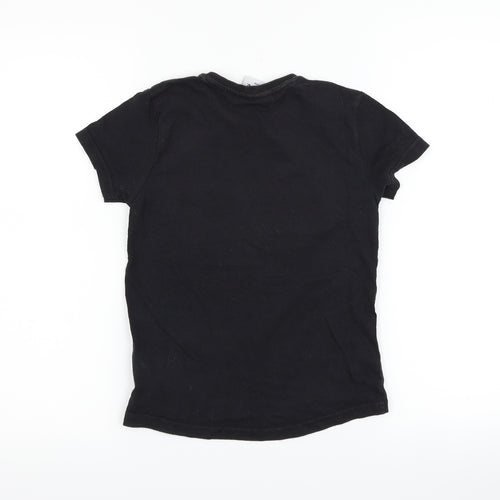 Primark Boys Black   Basic T-Shirt Size 6-7 Years  - Pokemon Pikachu