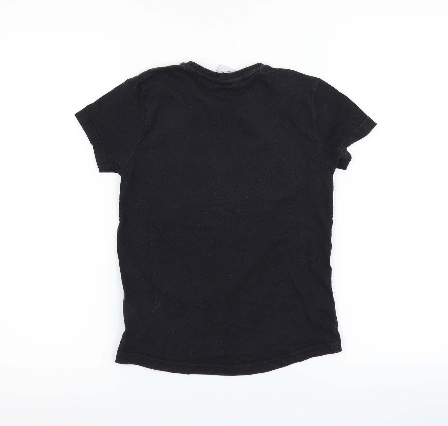 Primark Boys Black   Basic T-Shirt Size 6-7 Years  - Pokemon Pikachu