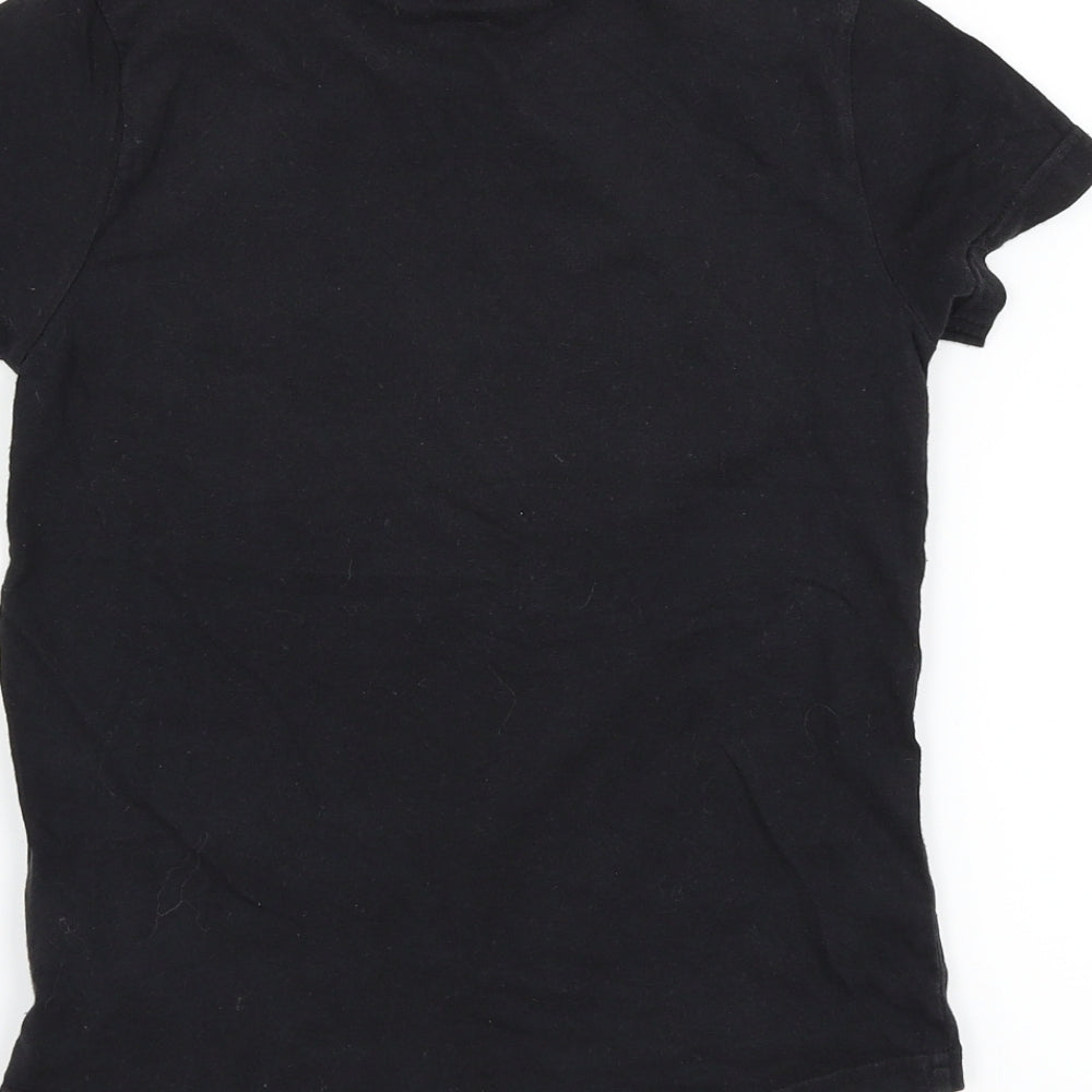 Primark Boys Black   Basic T-Shirt Size 6-7 Years  - Pokemon Pikachu