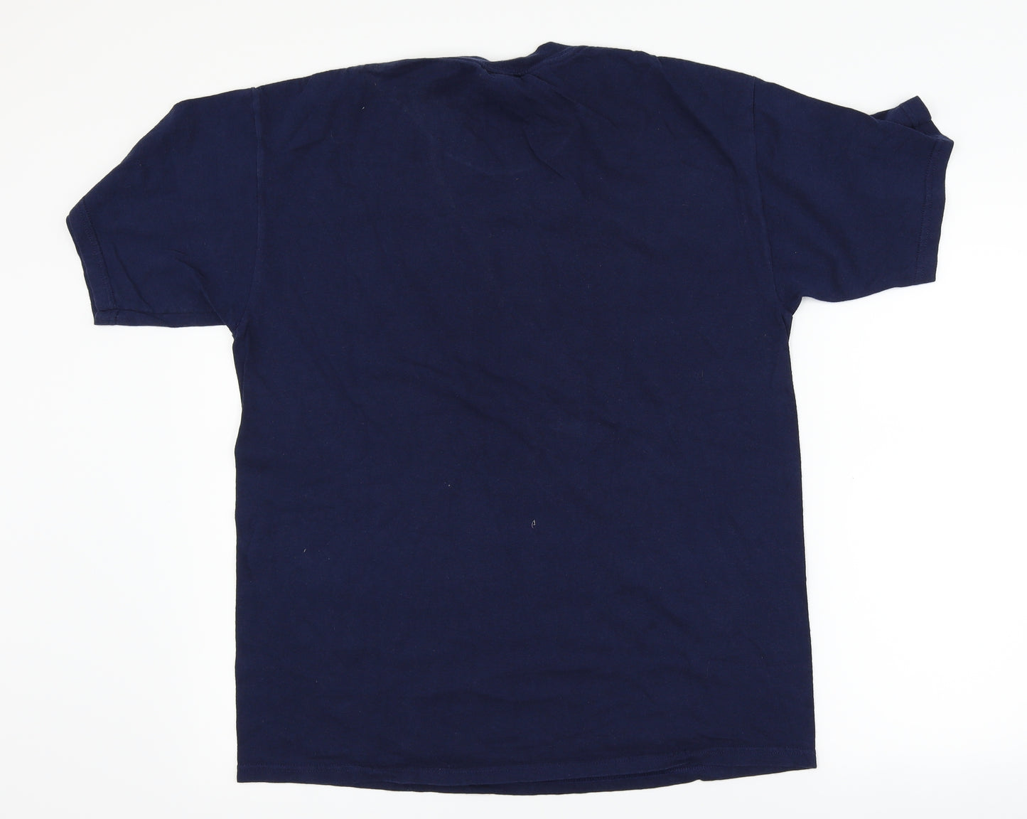 Disney Mens Blue    T-Shirt Size L  - Disney Logo
