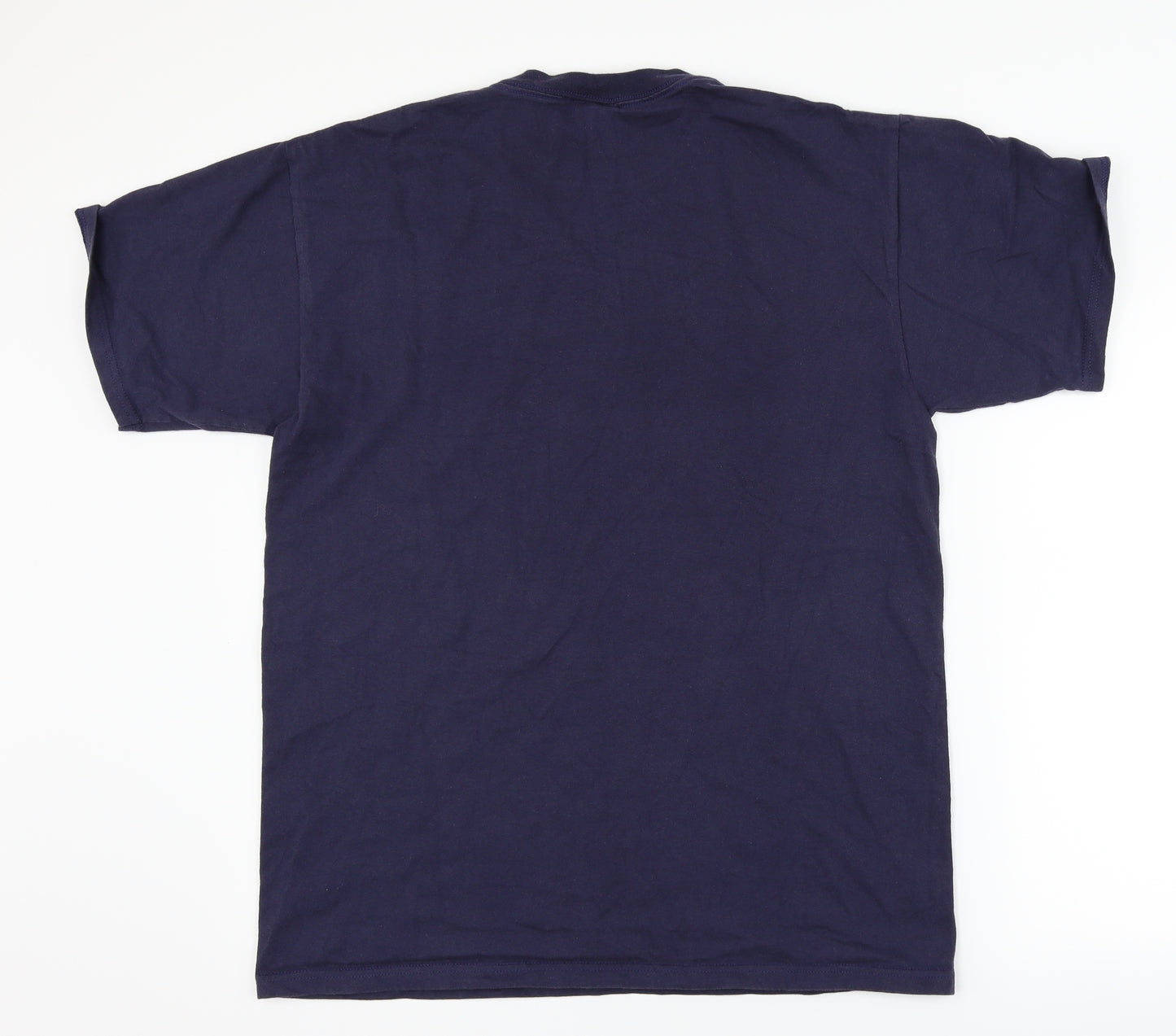 Disney Mens Blue    T-Shirt Size L  - disney logo