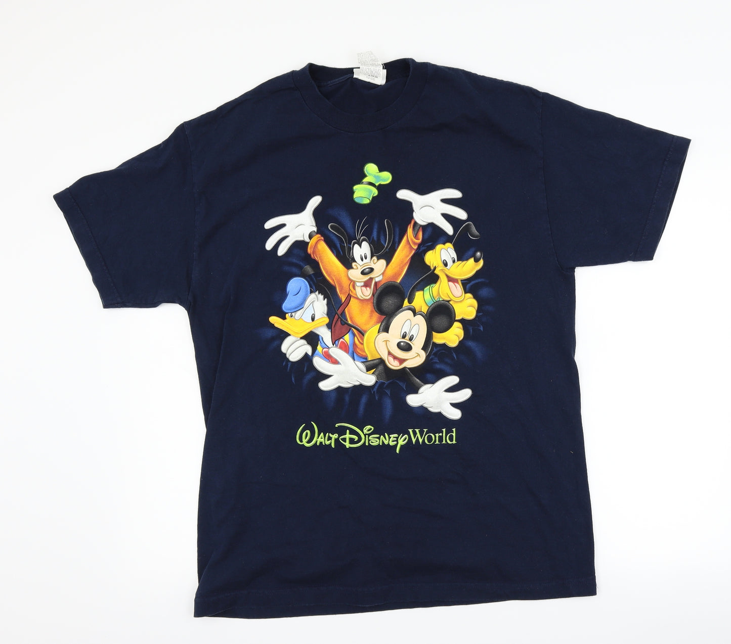 Disney Mens Blue    T-Shirt Size L  - Disney Logo