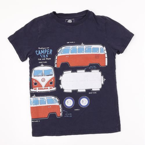 Fat Face Boys Blue   Basic T-Shirt Size 10-11 Years  - VW camper