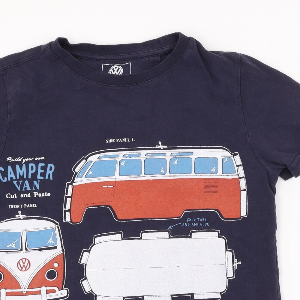Fat Face Boys Blue   Basic T-Shirt Size 10-11 Years  - VW camper