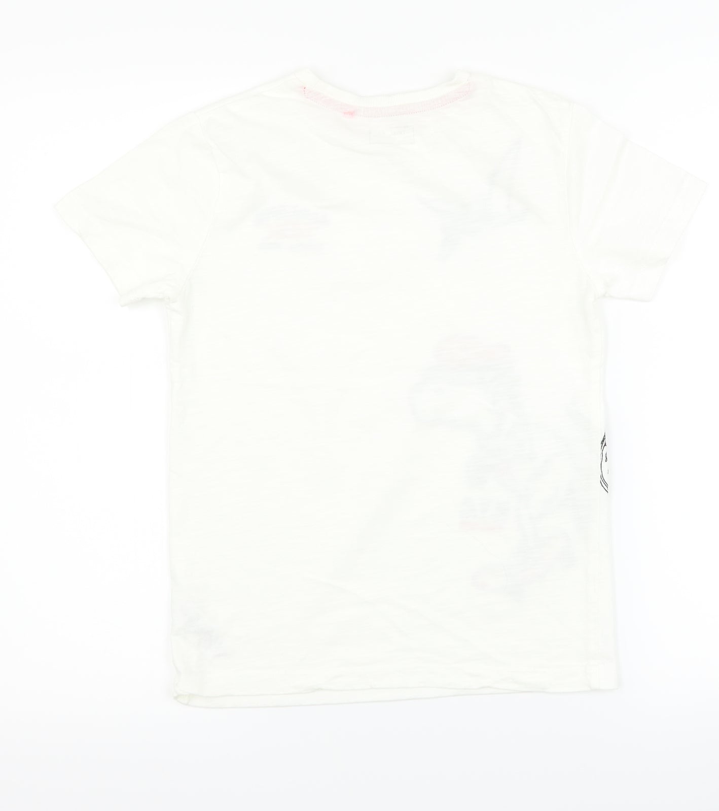 NEXT Boys White   Basic T-Shirt Size 9 Years  - dinosaur