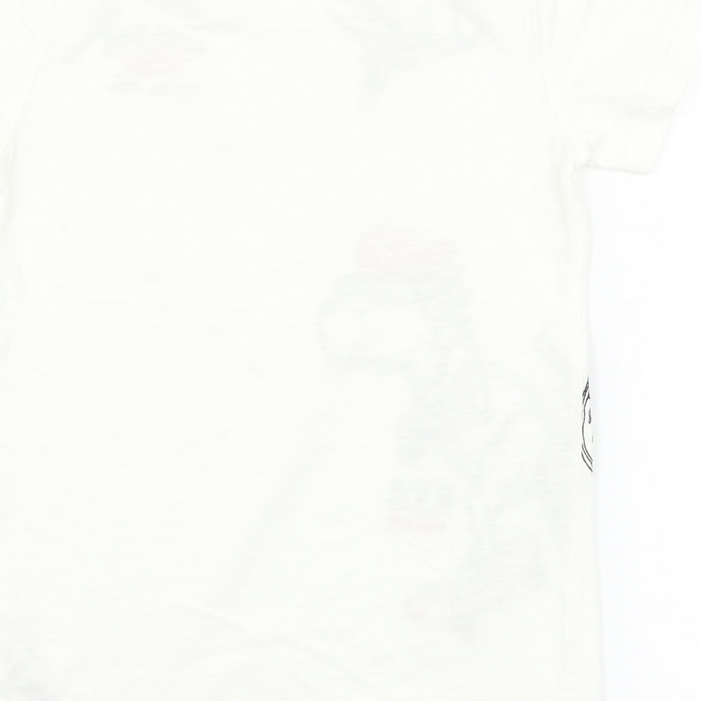 NEXT Boys White   Basic T-Shirt Size 9 Years  - dinosaur