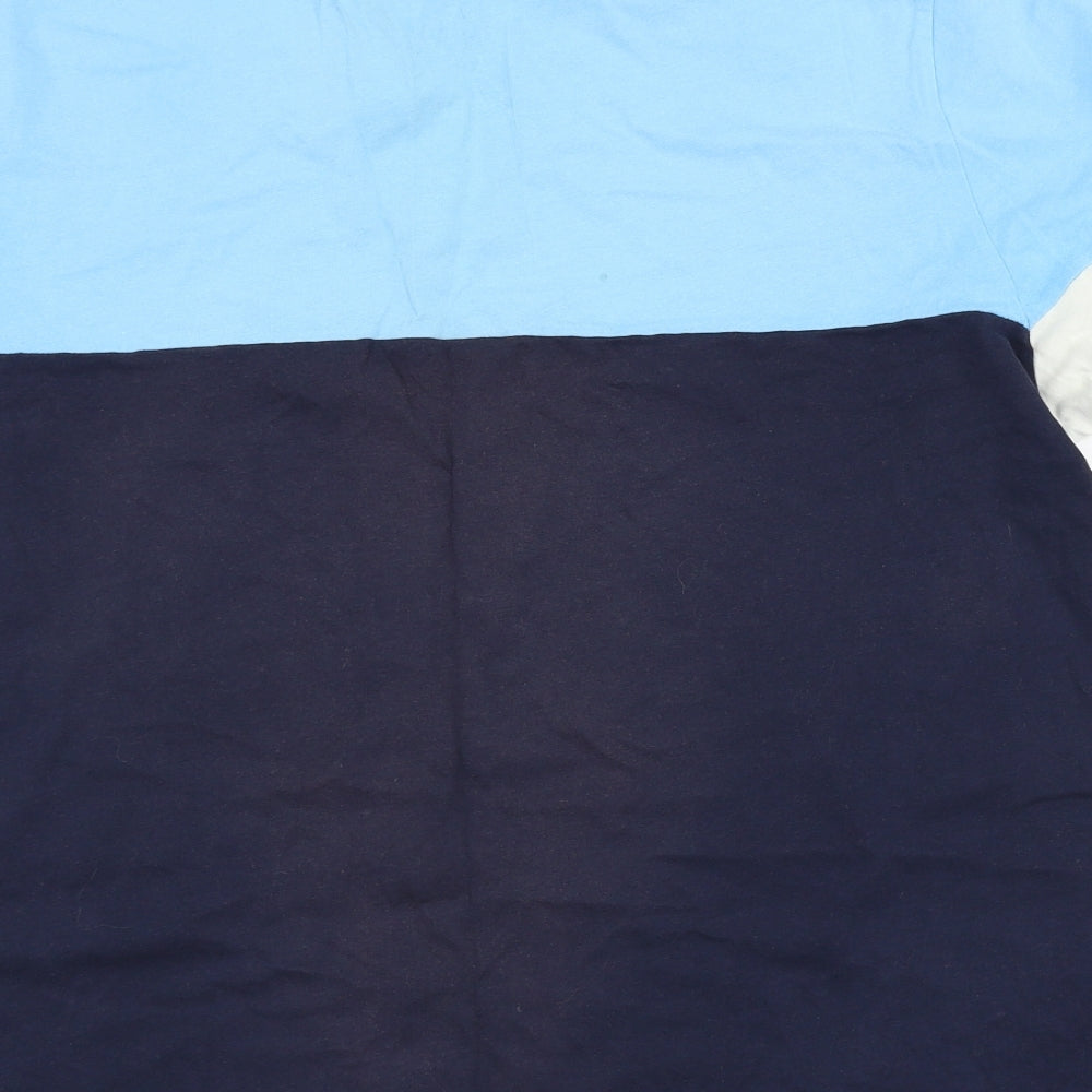 Marks and Spencer Mens Blue Striped   Polo Size XL
