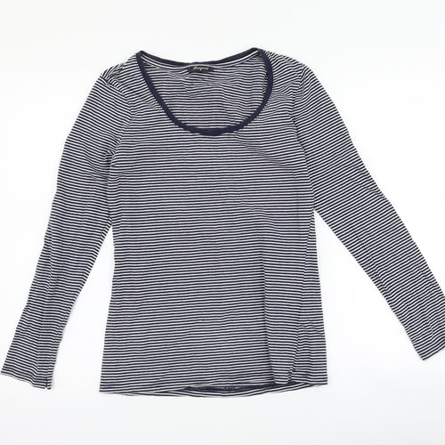 Jeanswest Womens Blue Striped  Basic T-Shirt Size S