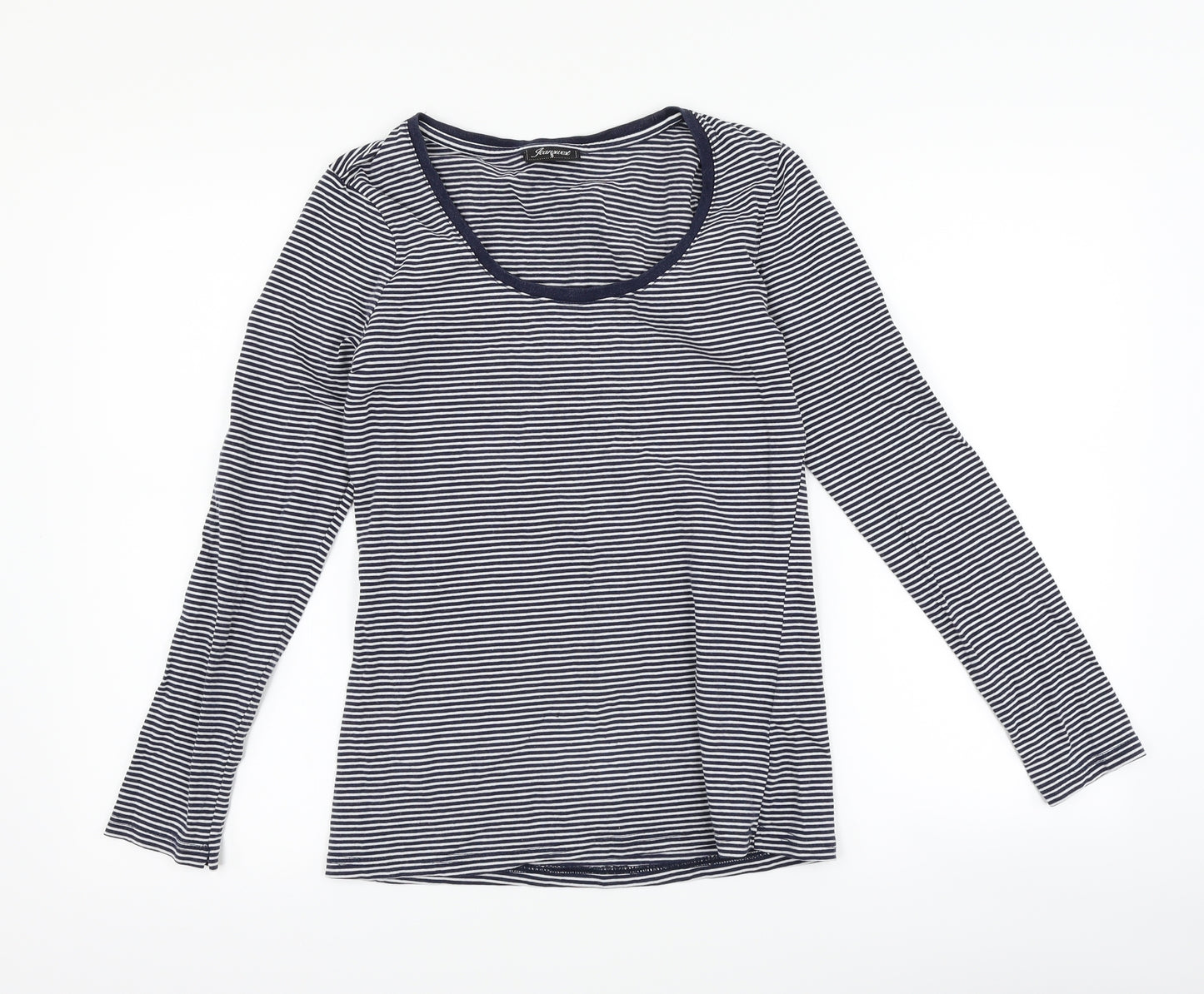 Jeanswest Womens Blue Striped  Basic T-Shirt Size S