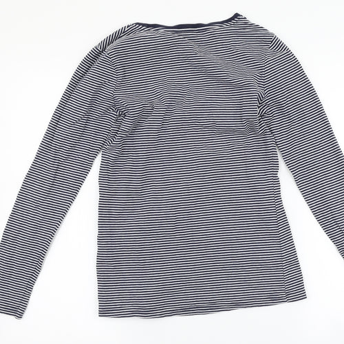 Jeanswest Womens Blue Striped  Basic T-Shirt Size S