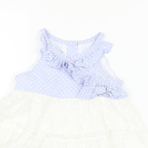 iris & ivy Girls White Polka Dot  A-Line  Size 18 Months  - flowers