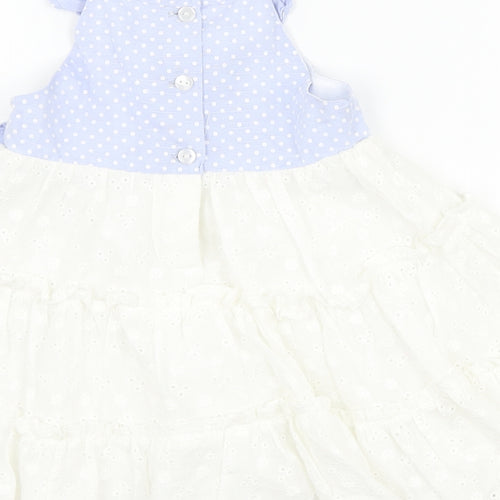 iris & ivy Girls White Polka Dot  A-Line  Size 18 Months  - flowers