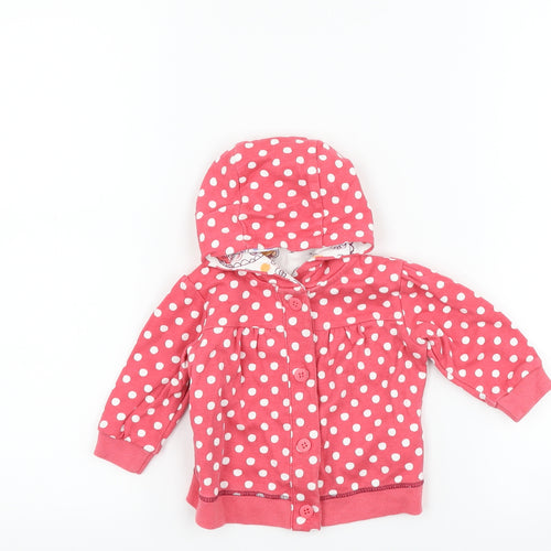 Marks and Spencer Girls Pink Polka Dot  Jacket  Size 3-6 Months