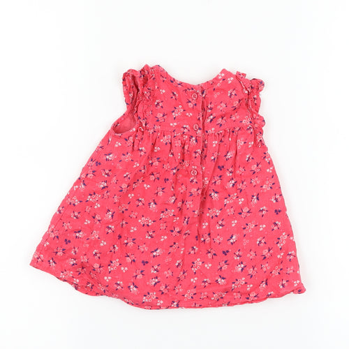 George Girls Pink Floral  Basic Tank Size 3-6 Months