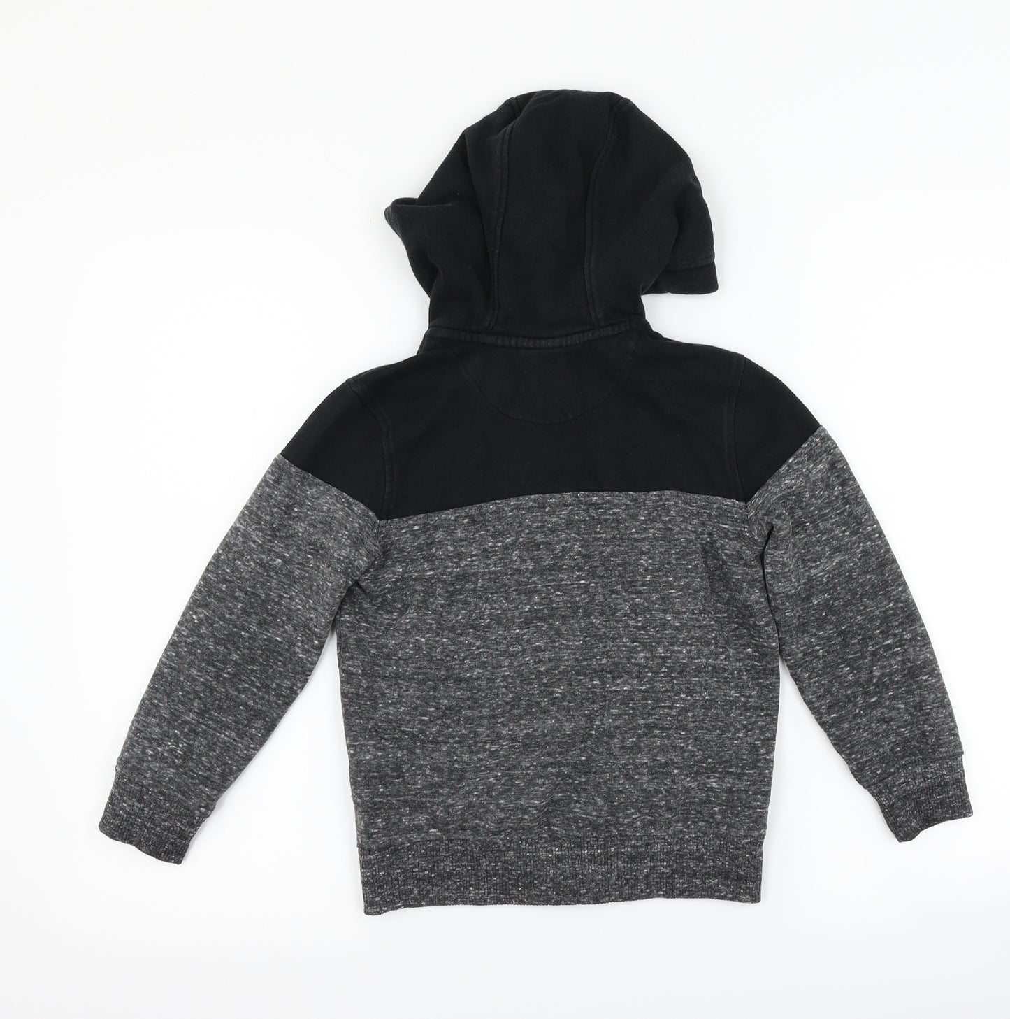 F&F Boys Grey Striped  Full Zip Hoodie Size 6-7 Years