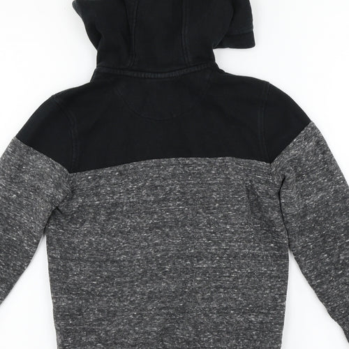 F&F Boys Grey Striped  Full Zip Hoodie Size 6-7 Years