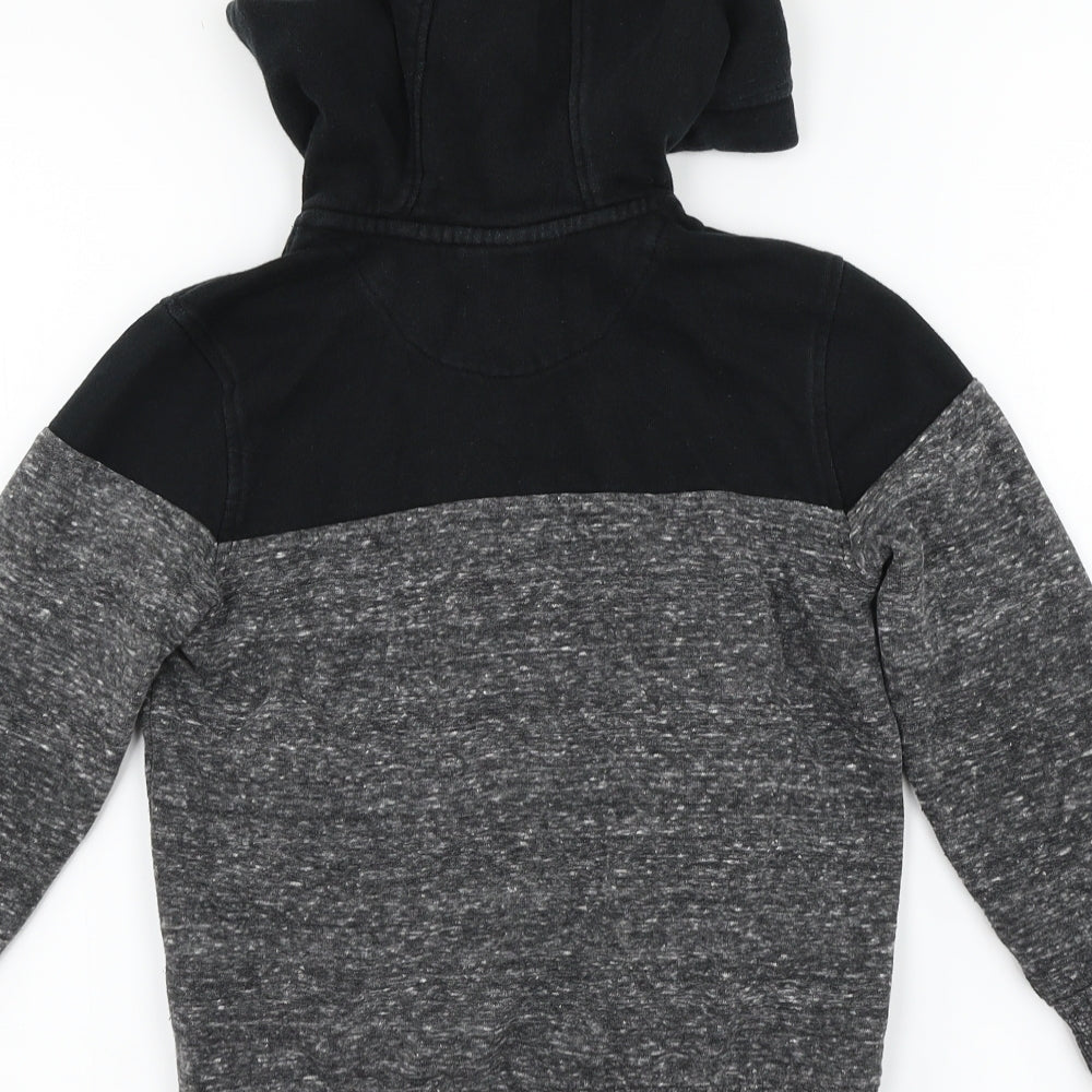 F&F Boys Grey Striped  Full Zip Hoodie Size 6-7 Years