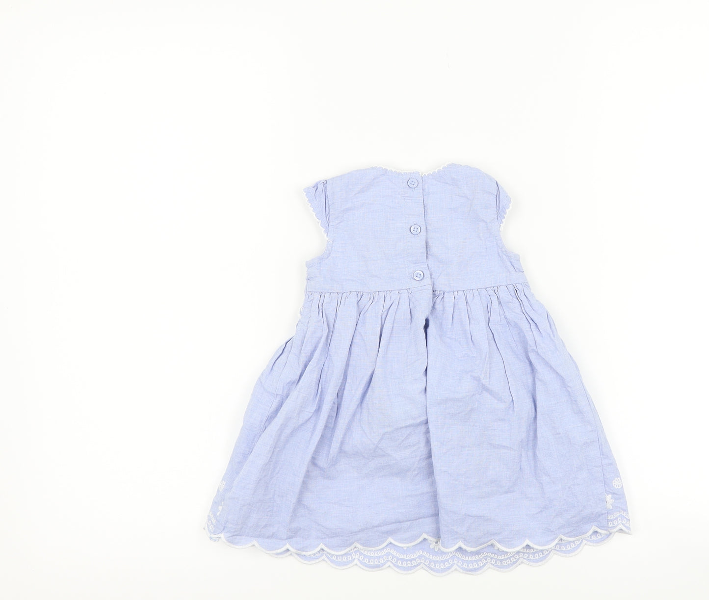 George Girls Blue Floral  A-Line  Size 3-6 Months