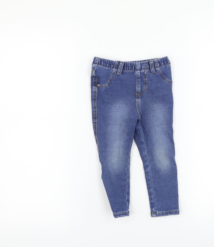 denim co Girls Blue  Denim Capri Jeans Size 18-24 Months