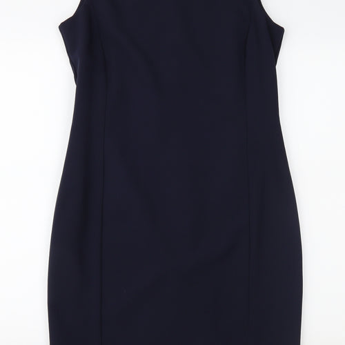 Essentials Womens Blue   Pencil Dress  Size 10