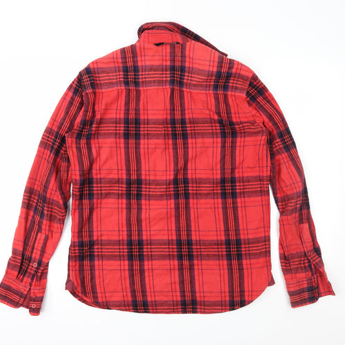 Insight Mens Red Check   Button-Up Size S