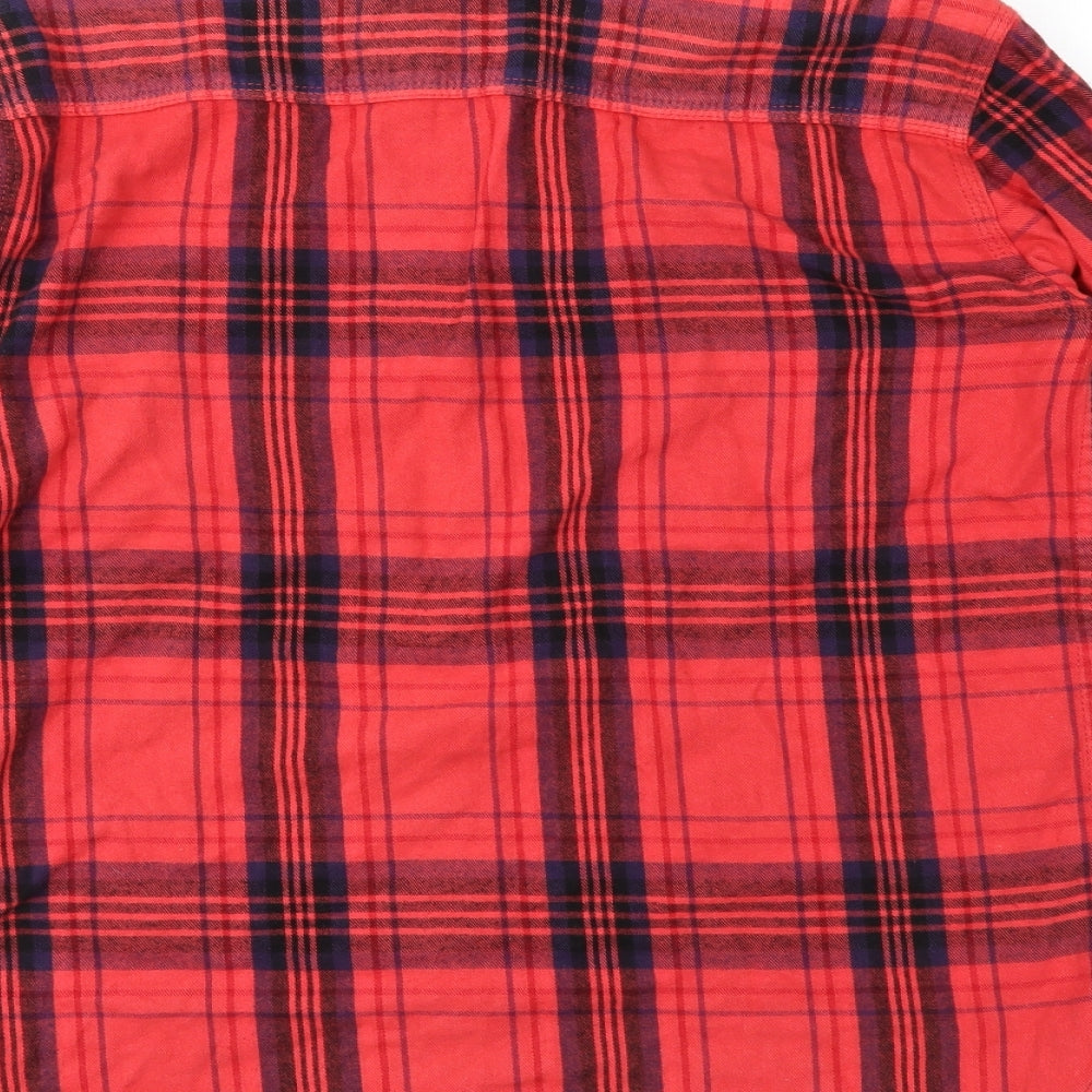 Insight Mens Red Check   Button-Up Size S