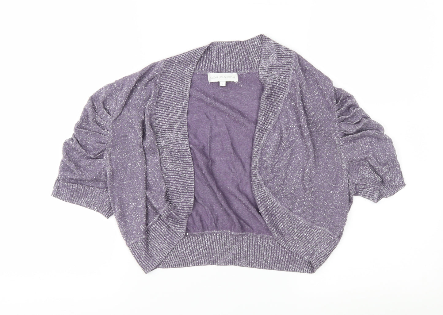 RJR.John Rocha Womens Purple  Knit Shrug Jumper Size 18