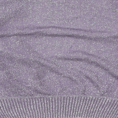 RJR.John Rocha Womens Purple  Knit Shrug Jumper Size 18