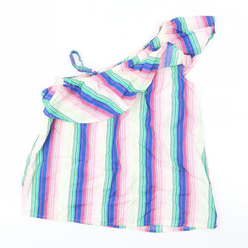 George Girls Multicoloured Striped  Basic Blouse Size 11-12 Years