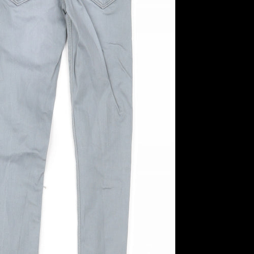 NEXT Boys Grey  Denim Skinny Jeans Size 8 Years - Distressed