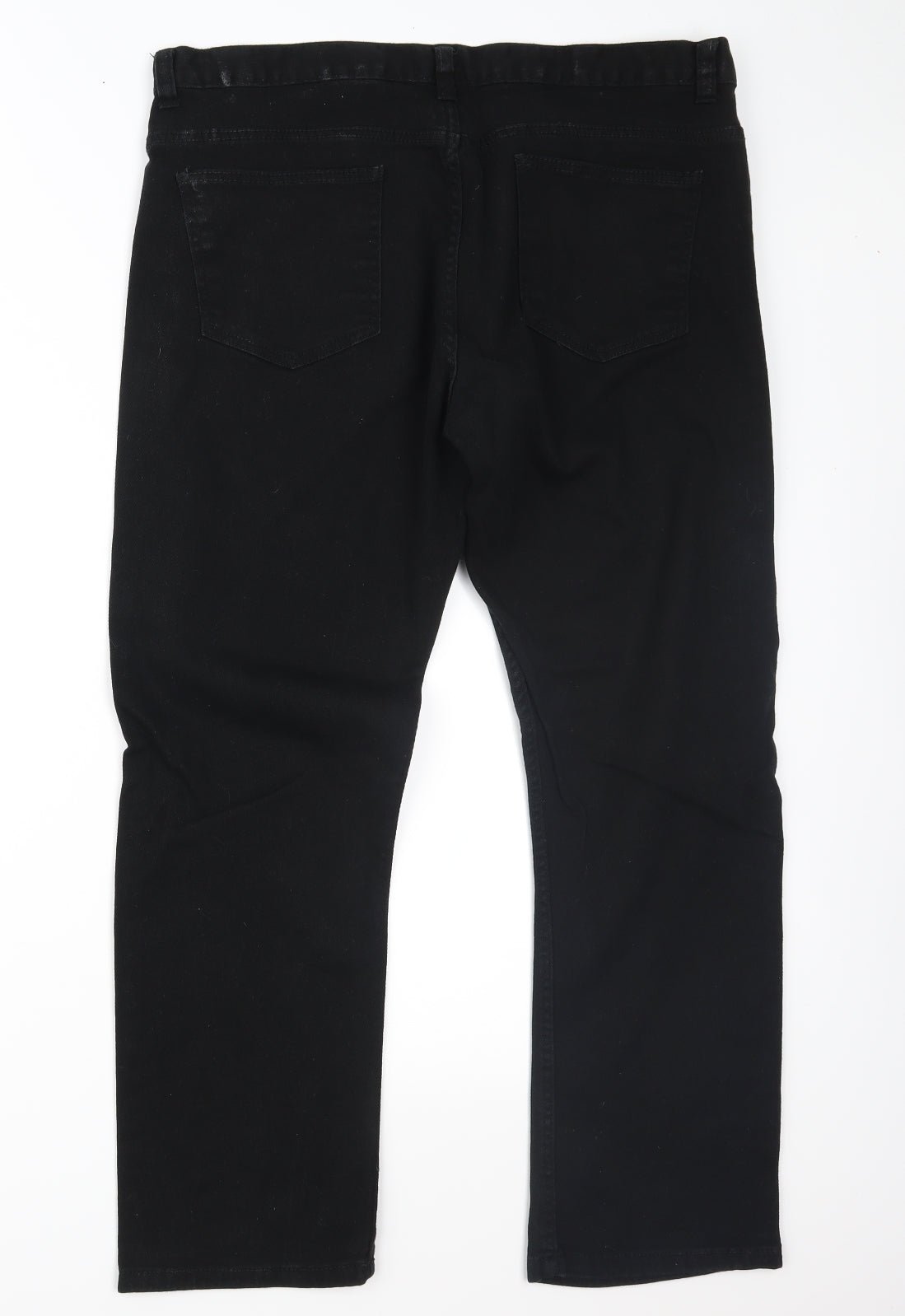 Denim & Co. Mens Black  Denim Straight Jeans Size 36 in L30 in