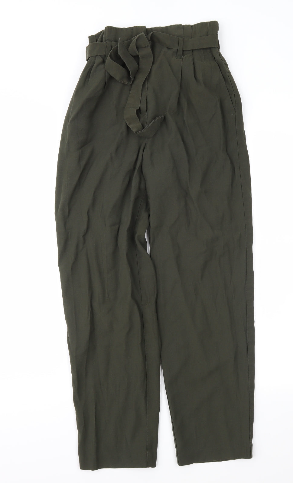 H&M Womens Green   Trousers  Size 8 L26 in