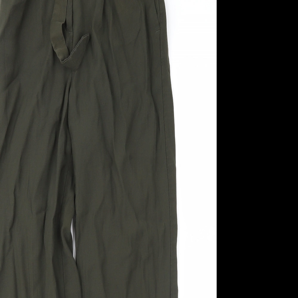 H&M Womens Green   Trousers  Size 8 L26 in