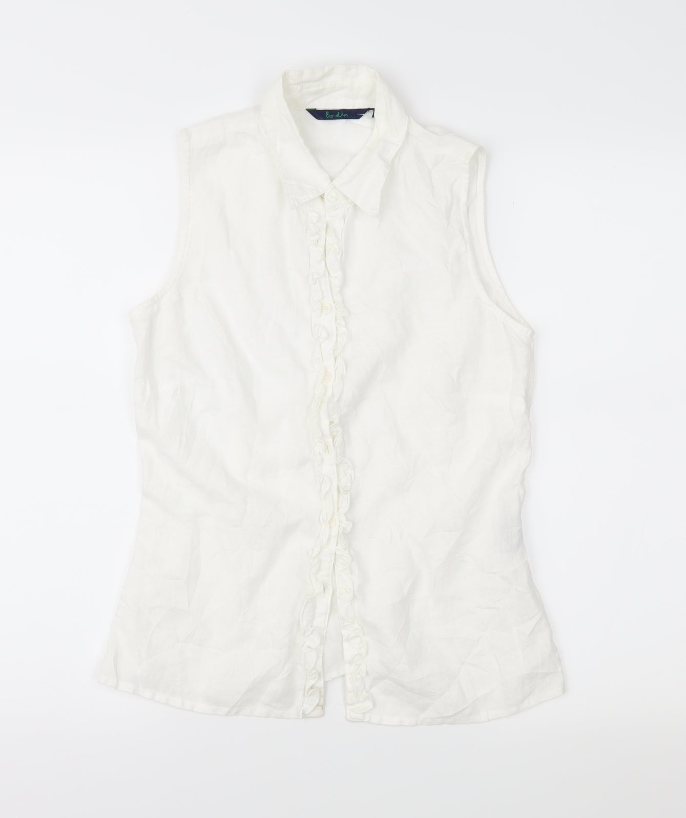 Boden Womens White   Basic Blouse Size 8