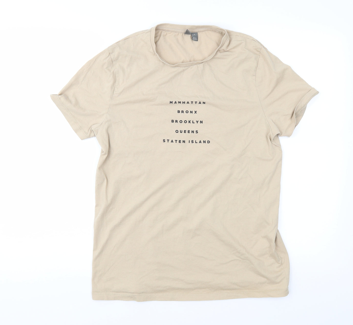 ASOS Mens Brown  Jersey  T-Shirt Size M
