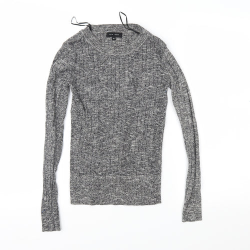 New Look Womens Grey  Knit Pullover Jumper Size 10