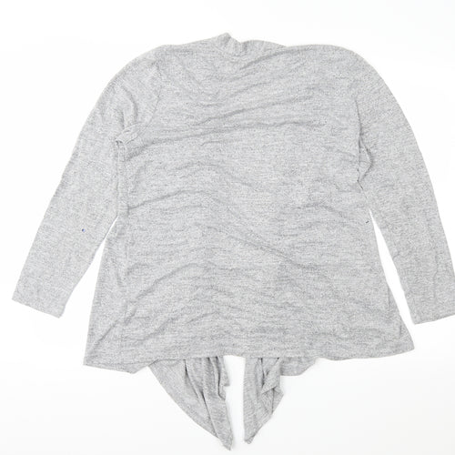 Dorothy Perkins Womens Grey  Knit Cardigan Jumper Size 16